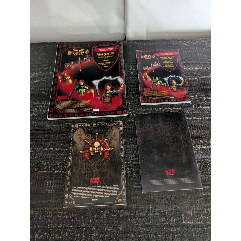 Diablo 2, 3 PC Big Box Game Manual Book Only Blizzard Lot of 4 - Picture 2 of 2